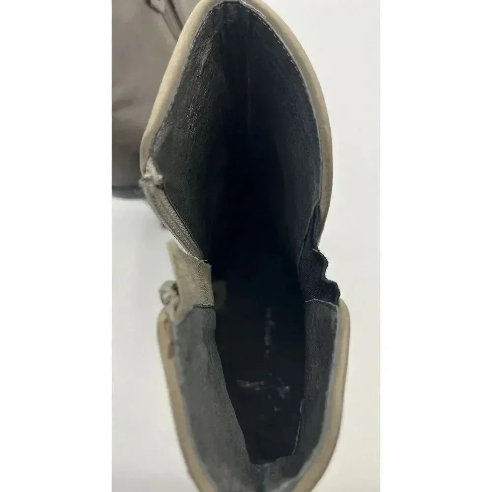 LISA for DONALD PLINER Lago US 9M Taupe Leather Platform Stiletto‎ Ankle Boots